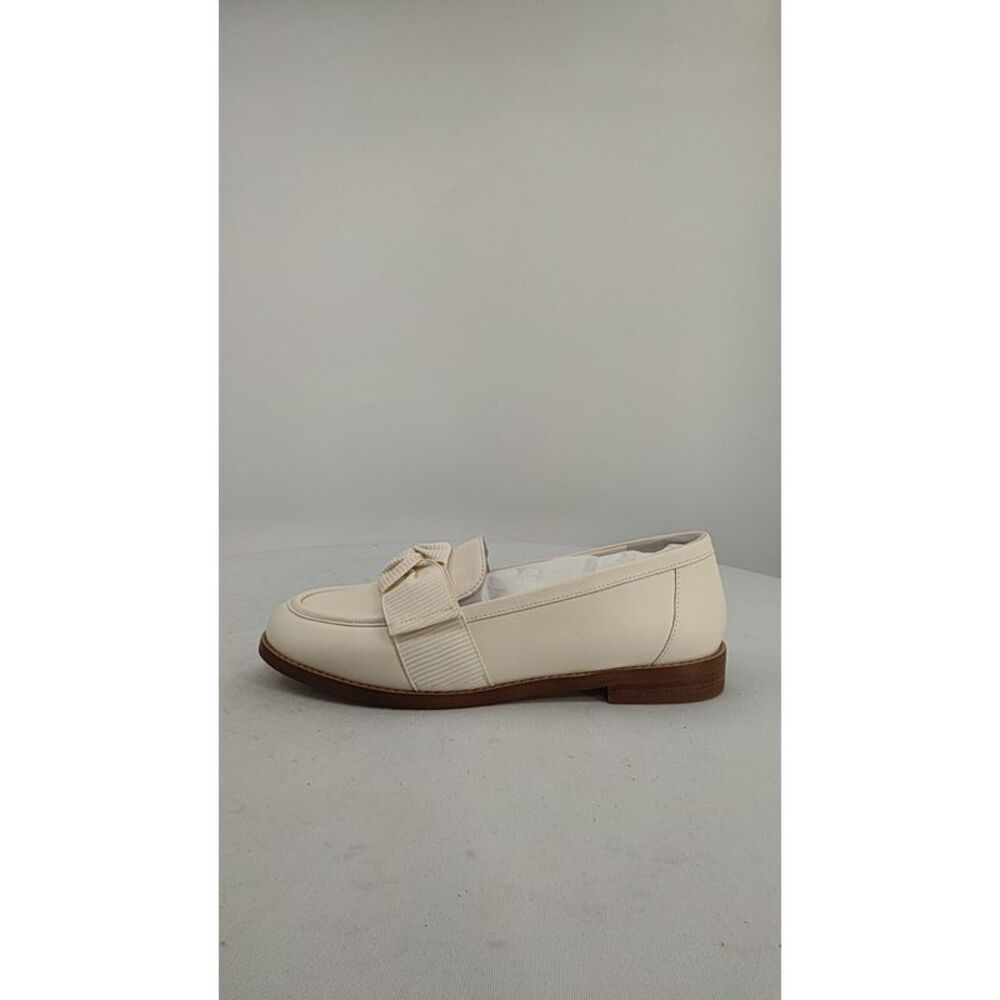 Quince Cream Bow Loafers